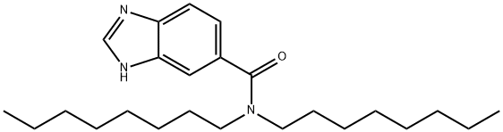 N,N-Dioctylbenzimidazole-5-carboxamide 结构式