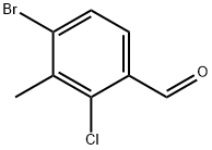 2-L氯-3-甲基-4-溴苯甲醛 结构式