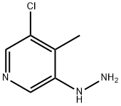 3-chloro-5-hydrazinyl-4-methylpyridine 结构式