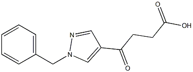 4-(1-苄基-1H-吡唑-4-基)-4-氧代丁酸 结构式