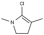 5-Chloro-1,4-dimethyl-2,3-dihydro-1H-pyrrole 结构式