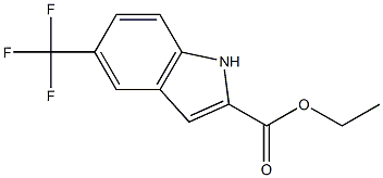 5-Trifluoromethyl-1H-indole-2-carboxylic acid ethyl ester 结构式