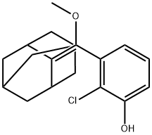 3-(((1r,3r,5R,7S)-adamantan-2-ylidene)(methoxy)methyl)-2-chlorophenol 结构式