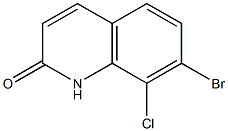 7-溴-8-氯喹啉-2(1H)-酮 结构式
