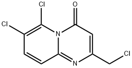 4H-Pyrido[1,2-a]pyrimidin-4-one,6,7-dichloro-2-(chloromethyl)- 结构式
