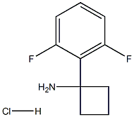 1-(2,6-二氟苯基)环丁胺盐酸盐 结构式
