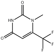1-METHYL-6-(TRIFLUOROMETHYL)-2,4(1H,3H)-PYRIMIDINEDIONE 结构式