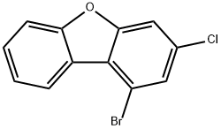 1-溴-3-氯二苯并呋喃 结构式