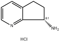 (7S)-6,7-dihydro-5H-cyclopenta[b]pyridin-7-amine hydrochloride 结构式
