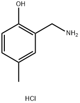 2-(氨基甲基)-4-甲基苯酚(盐酸盐) 结构式