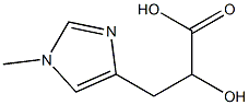 2-羟基-3-(1-甲基-1H-咪唑-4-基)丙酸 结构式