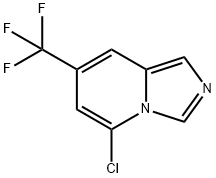 5-氯-7-(三氟甲基)咪唑并[1,5-A]吡啶 结构式