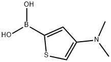 (4-(二甲氨基)噻吩-2-基)硼酸 结构式