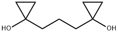 1-[3-(1-hydroxycyclopropyl)propyl]cyclopropan-1-ol 结构式
