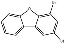 4-溴-2-氯二苯并呋喃 结构式