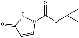 3-氧代-2,3-二氢-1H-吡唑-1-羧酸叔丁酯 结构式