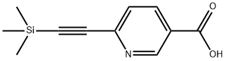 6-((trimethylsilyl)ethynyl)nicotinic acid 结构式