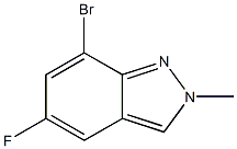 7-溴-5-氟-2-甲基-2H-吲唑 结构式