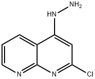 2-氯-4-肼基-1,8-萘啶 结构式