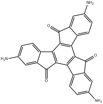 2,7,12-三氨基-5H-二吲哚[1,2-A:1',2'-C]芴-5,10,15-三酮 结构式