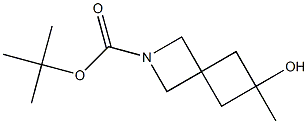 6-羟基-6-甲基-2-氮杂螺环[3.3]庚烷-2-羧酸叔丁酯 结构式