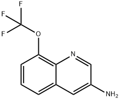 8-(三氟甲氧基)喹啉-3-胺 结构式
