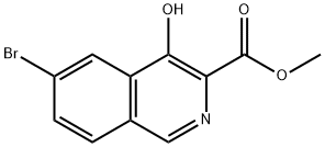 6-溴-4-羟基异喹啉-3-羧酸甲酯 结构式