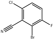 2-bromo-6-chloro-3-fluorobenzonitrile 结构式