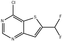 4-氯-6-(二氟甲基)噻吩并[3,2-D]嘧啶 结构式