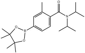 3-甲基-4-(二异丙氨基)苯硼酸频哪醇酯 结构式
