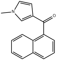 (1-methyl-1H-pyrrol-3-yl)(naphthalen-1-yl)methanone 结构式