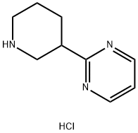 2-(3-哌啶基)嘧啶二盐酸盐 结构式