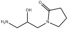 1-(3-amino-2-hydroxypropyl)pyrrolidin-2-one 结构式