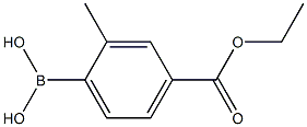 4-乙氧羰基-2-甲基苯硼酸 结构式