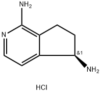 (5R)-5H,6H,7H-cyclopenta[c]pyridine-1,5-diamine dihydrochloride 结构式