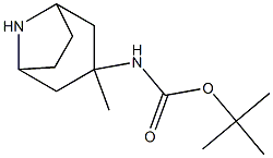 tert-butyl N-{3-methyl-8-azabicyclo[3.2.1]octan-3-yl}carbamate 结构式