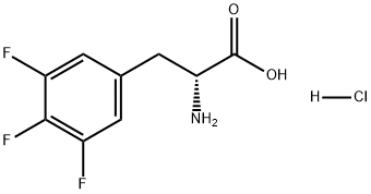D-Phenylalanine, 3,4,5-trifluoro-, hydrochloride (1:1) 结构式