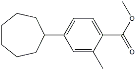 methyl 4-cycloheptyl-2-methylbenzoate 结构式