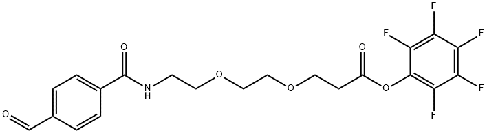 ALD-PH-AMIDO-PEG2-C2-PFP ESTER 结构式