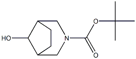 exo-tert-butyl-8-hydroxy-3-azabicyclo[3.2.1]octane-3-carboxylate 结构式
