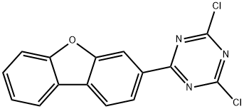 2,4-dichloro-6-(dibenzo[b,d]furan-3-yl)-1,3,5-triazine 结构式