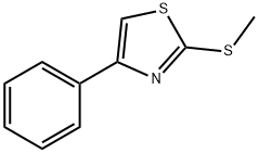 Thiazole, 2-(methylthio)-4-phenyl- 结构式