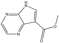5H-Pyrrolo[2,3-b]pyrazine-7-carboxylic acid methyl ester 结构式