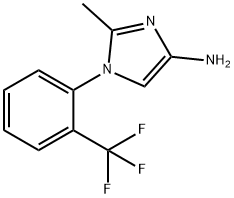 2-methyl-1-(2-(trifluoromethyl)phenyl)-1H-imidazol-4-amine 结构式
