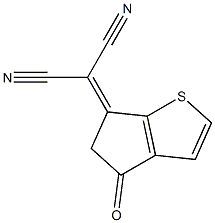 2-(4-氧代-4H-环戊二烯并[B]噻吩-6(5H)-亚基)丙二腈 结构式