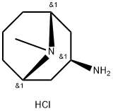 外向-3-氨基-9-甲基-9-氮杂双环[3.3.1]壬烷双盐酸盐 结构式