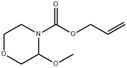 3-甲氧基吗啉-4-羧酸烯丙酯 结构式