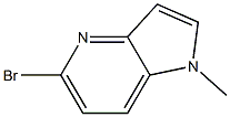 5-溴-1-甲基-4-氮杂吲哚 结构式