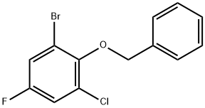 1-苄氧基-2-溴-6-氯-4-氟苯 结构式