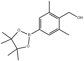 3,5-二甲基-4-羟甲基苯基硼酸频哪醇酯 结构式